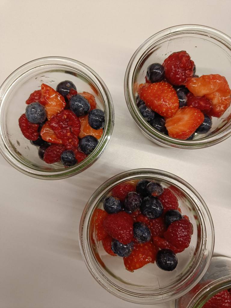 Rode vruchten crumble